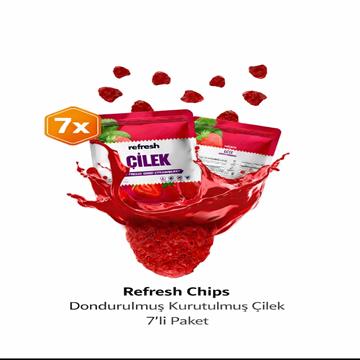 Refresh Freeze Dry Bütün Çilek 7'li 